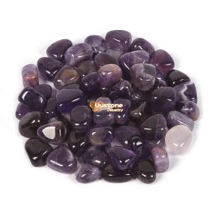 100 Grams Amethyst Tumbled Polished Natural Crystal Healing Pocket Stones Rock Collection