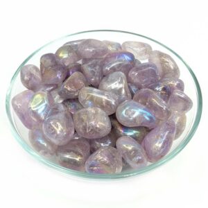 Amethyst Aura Tumbled Stone #sk8967