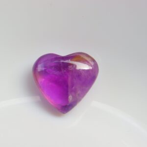 Beautiful Amethyst Heart, Amethyst Gemstone, Amethyst Heart Stone, Amethyst Worry Stone, Amethyst Tumbled Stone, Amethyst Palmstone.
