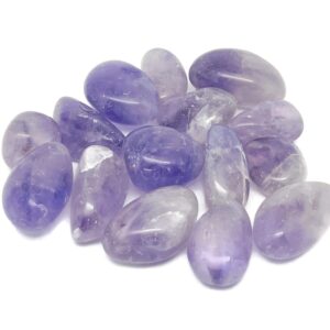 Brazilian Amethyst Tumbled Stone – Light Amethyst Crystal – Loose Crytsals – Natural Amethyst Crystal Stone – Tu1274