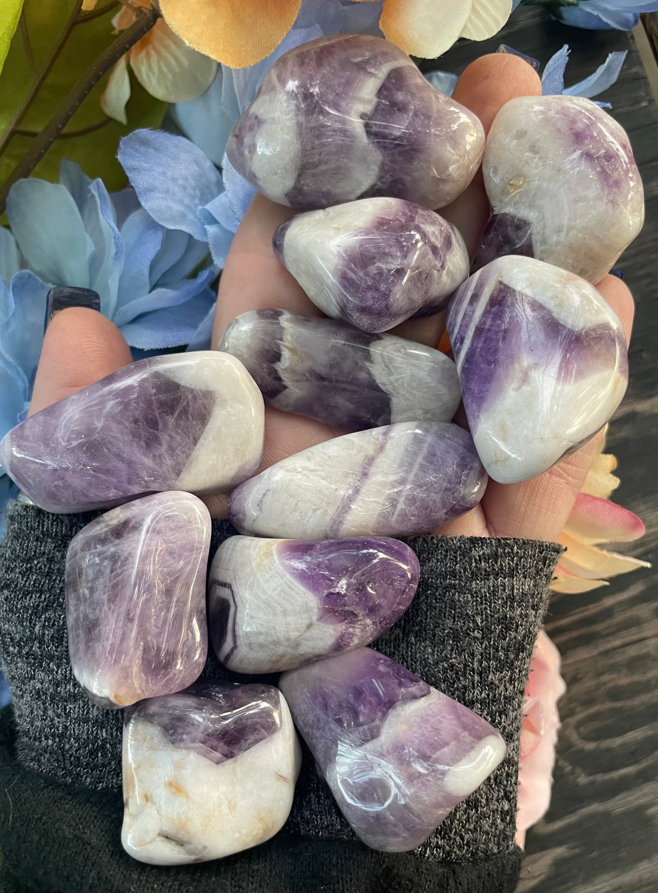 Chevron Amethyst Tumble, Chevron Amethyst, Qty. 1