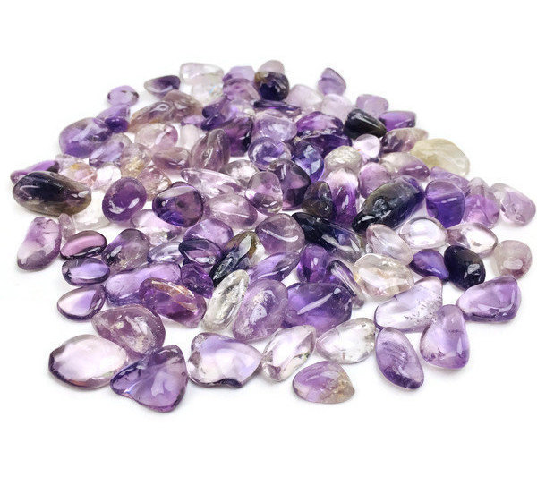 Tumbled Amethyst Chips: Small Purple Crystal Gravel (100g)