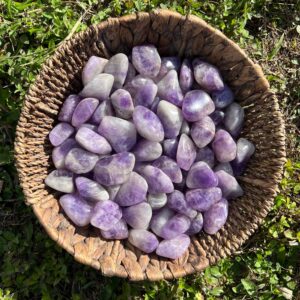 Amethyst Tumbled Crystals - 40-65mm Large Polished Stones
