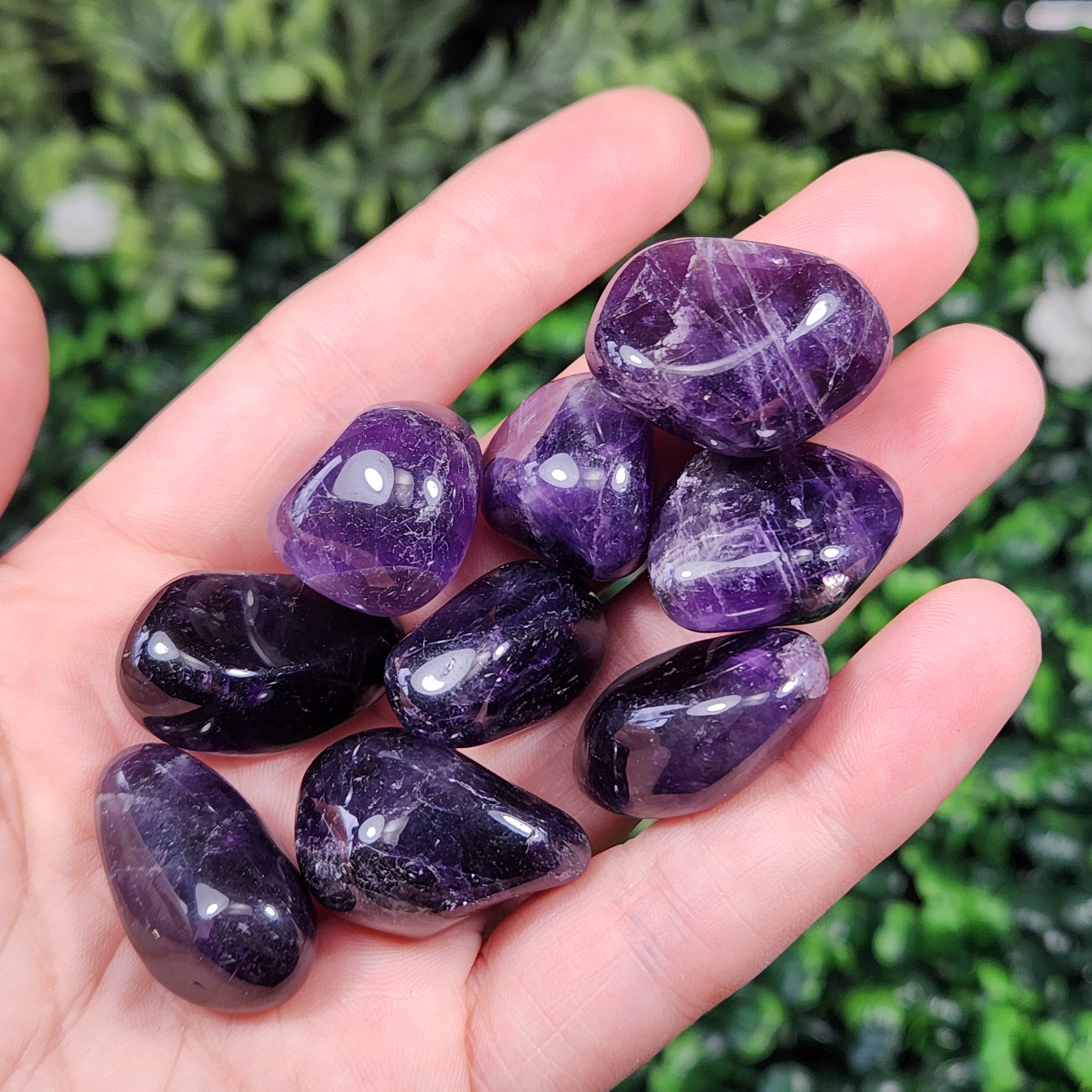 Dark Amethyst Crystal - Brazilian Amethyst - Tumbled Amethyst - Polished Amethyst - Amethyst Stone - Amethyst Tumble - Purple Amethyst