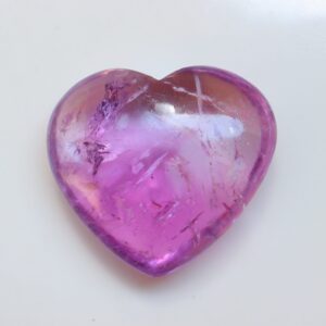 Amethyst Heartstone, Natural Amethyst Heart, Pocket Palm Stone, Amethyst Heart, Worry Stone, Amethyst Tumbled Stone, Amethyst Crystal.