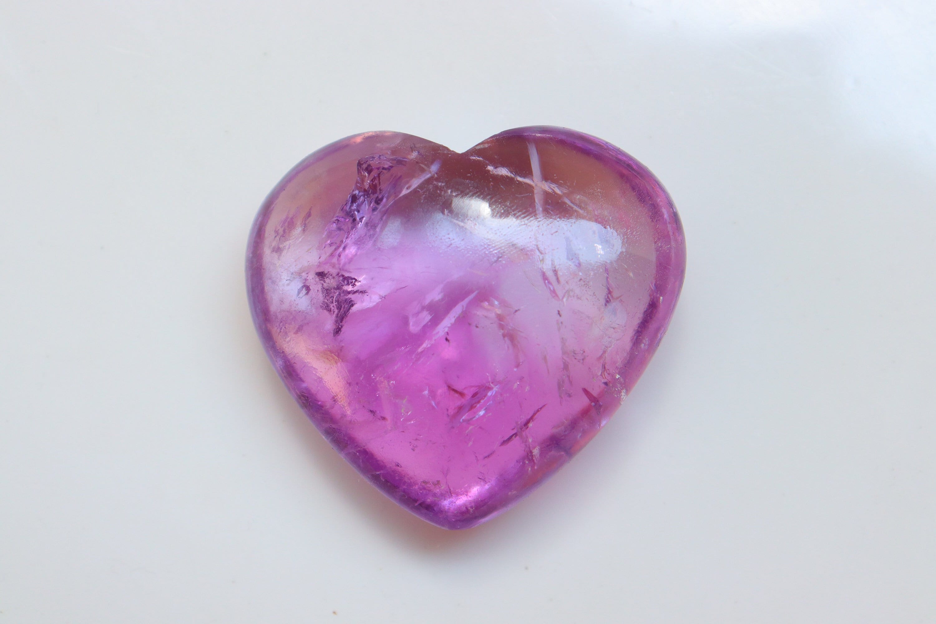 Amethyst Heartstone, Natural Amethyst Heart, Pocket Palm Stone, Amethyst Heart, Worry Stone, Amethyst Tumbled Stone, Amethyst Crystal.