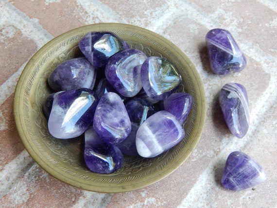 Natural Amethyst Tumbled Stone