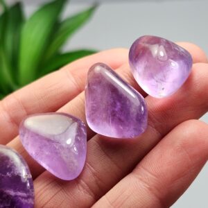 Polished Amethyst Crystal, Brazilian Amethyst - Tumbled Amethyst Stones