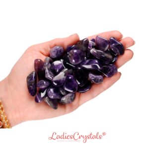 Amethyst Tumbled Stone, Peace And Intuition, Altar Ritual Gemstone