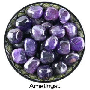 Amethyst Tumbled Stone, Amethyst, Tumbled Crystals, Zodiac Signs Aquarius, Pisces, Virgo, Stones, Crystals, Gifts, Gemstones, Gems, Purple