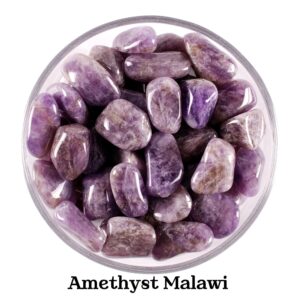 Amethyst Tumbled Stone, Natural Purple Quartz Gemstone, Peace And Intuition Crystal