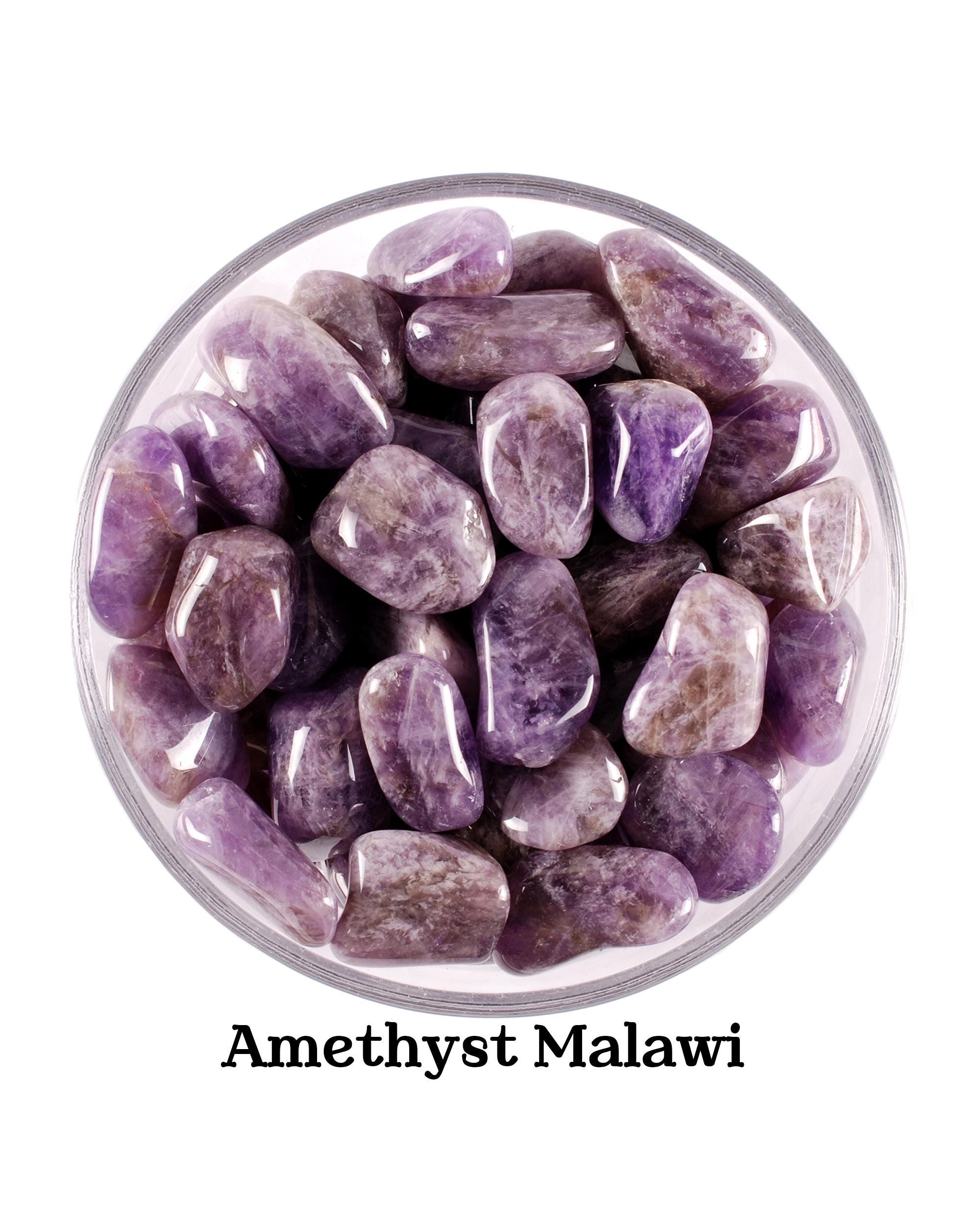 Amethyst Tumbled Stone, Natural Purple Quartz Gemstone, Peace And Intuition Crystal