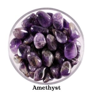 Amethyst Tumbled Stone, Polished Purple Crystal, Intuition A Altar Ritual Healing Gem
