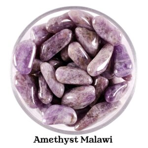 Amethyst Tumbled Stone, Polished Purple Crystal, Intuition And Altar Ritual Healing Gem