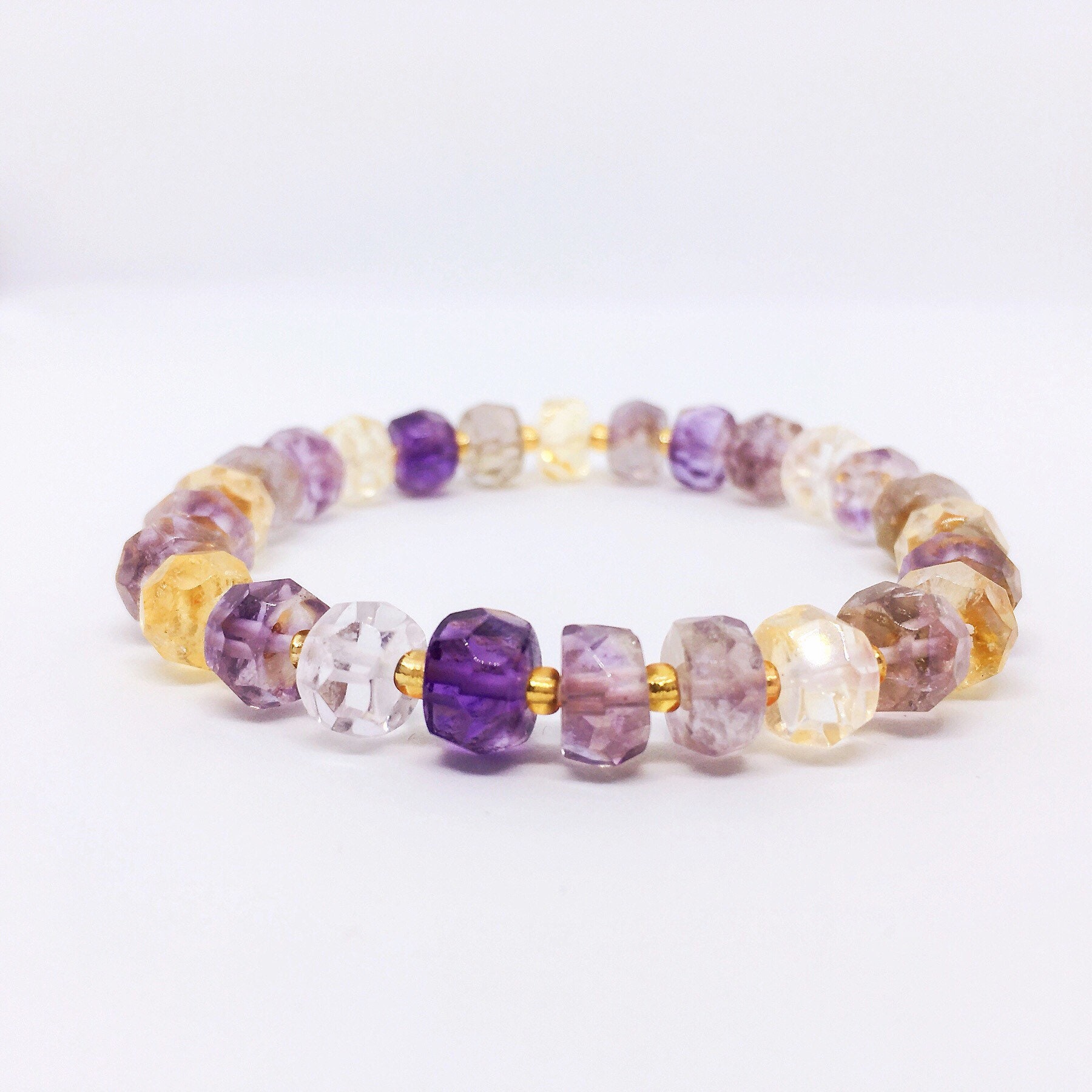 Ametrine Bracelet, Ametrin-armband, Bracelet Amétrine, Amethyst Citrine, Natural Ametrine Jewelry, Unique Cvalentines Day Gift, Best Gifts