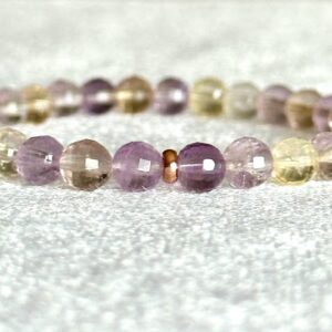 Dainty Ametrine Bracelet • Handmade Minimalist Gemstone Jewelry • Meaningful Birthday Gift