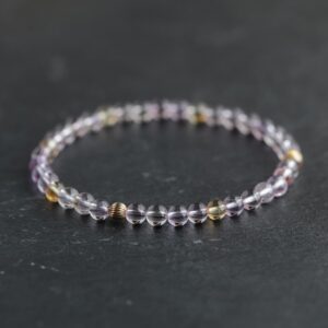 last one! 14K GOLD Ametrine Bracelet 4mm, Ametrine Jewelry, [EBAP1472] Ametrine Crystal, Purple Crystal Bracelet, Gemstone Bracelet