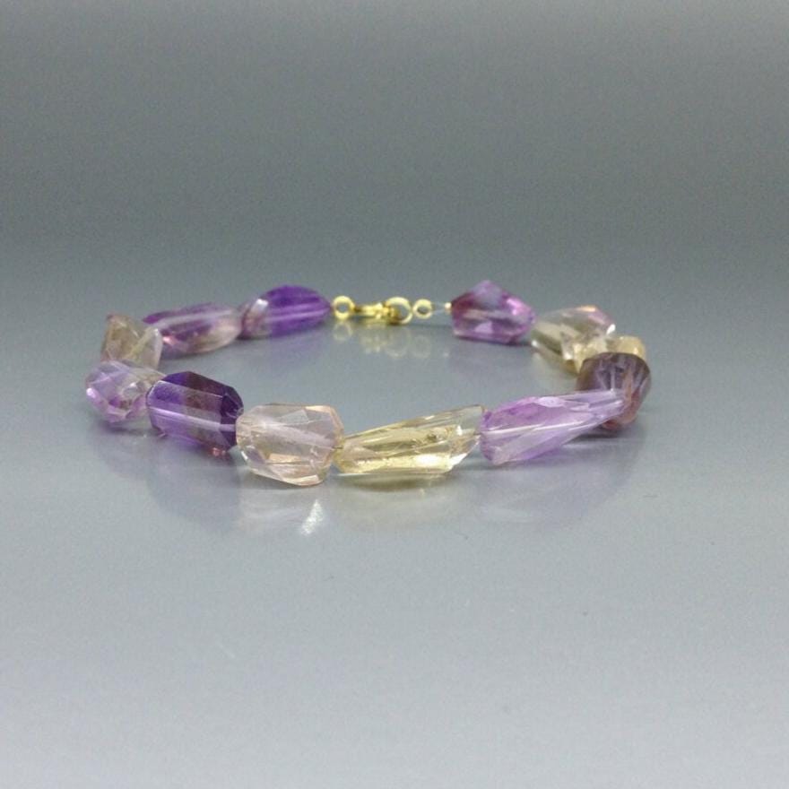 Bracelet Ametrine Unique Gift For Her Natural Purple And Yellow Mix Gemstone Special Handmade Present Friend Healing Stone Ddp Us Paid Bracelet Ametrine Unique Gift For Her Natural Purple And Yellow Mix Gemstone Special Handmade Present Friend Healing Stone Ddp Us Paid