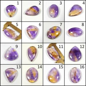 Natural Bio Color Ametrine Cabochon. Superb~ Yellow Purple Ametrine. Ametrine Gemstone. Oval Shape Ametrine Loose. 109 Cts. Mx-6755