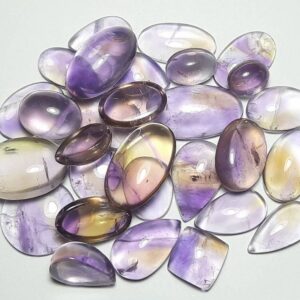 Natural Ametrine Quartz Cabochon: Free Size Gemstone