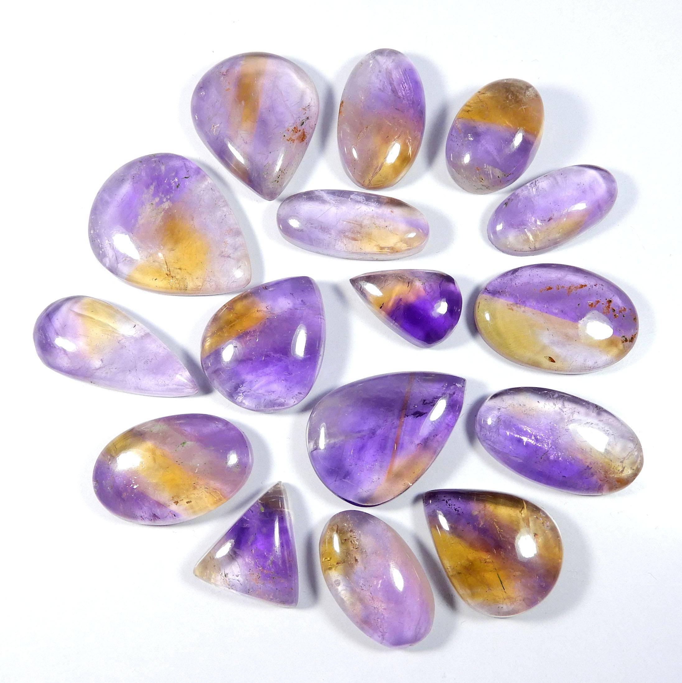 Natural Yellow Purple Ametrine Gemstone. Massive~ Ametrine. Bio Color Ametrine Cabochon. Mix Shape Ametrine For Jewelry. Variation Natural Yellow Purple Ametrine Gemstone. Massive~ Ametrine. Bio Color Ametrine Cabochon. Mix Shape Ametrine For Jewelry. Variation