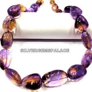AAA~Natural Ametrine Smooth Nuggets Beads Necklace Polished Nuggets Beads Great Luster Ametrine Gemstone Beads Gift For Friend.