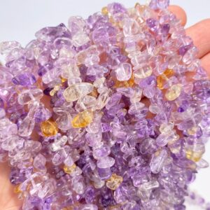 Full 32' Natural Ametrine 5~10mm Size Chip Beads,bracelets/neckalce For Jewelry Making Beads,gemstone Freeform Chip Nugget Beads.