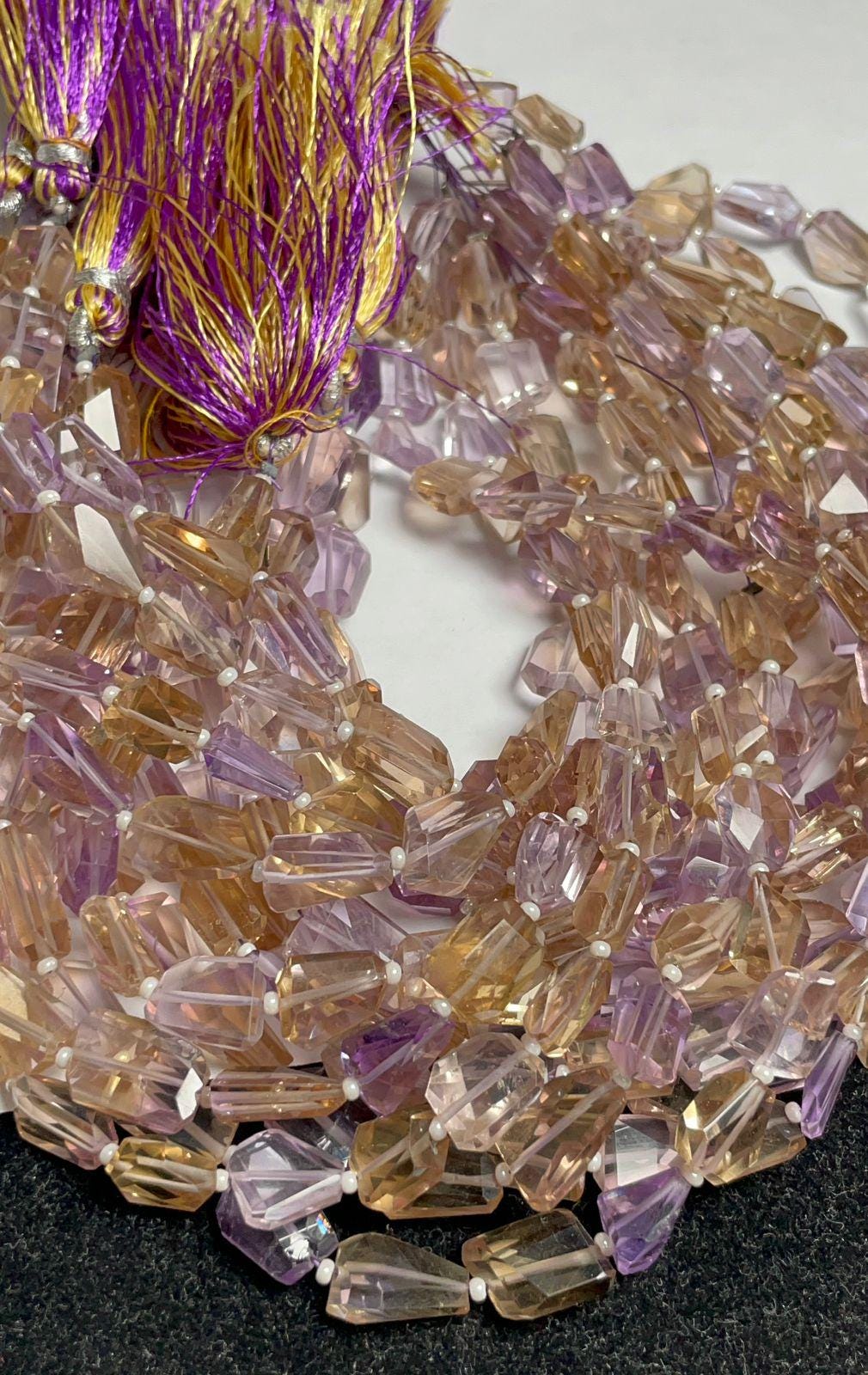 Natural Ametrine Faceted Nuggets Shape Gemstone Beads, Size- 10x9-12x8 Mm Purple Ametrine Tumble Shape Beads, 10 Inches Strand For Jewelry Natural Ametrine Faceted Nuggets Shape Gemstone Beads, Size- 10x9-12x8 Mm Purple Ametrine Tumble Shape Beads, 10 Inches Strand For Jewelry