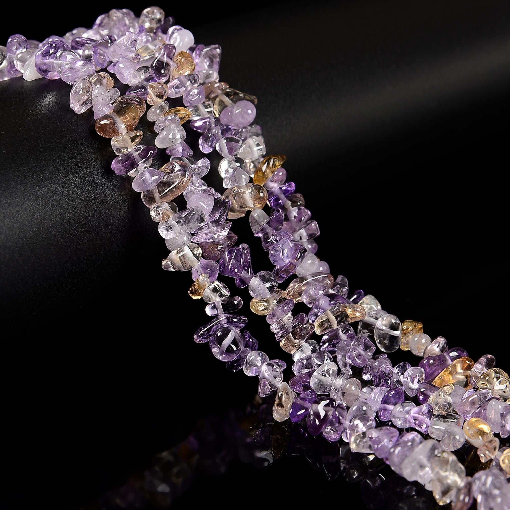 Natural Ametrine Irregular Pebble Nugget Chips Beads Size 7-8mm 32" Strand Natural Ametrine Irregular Pebble Nugget Chips Beads Size 7-8mm 32" Strand