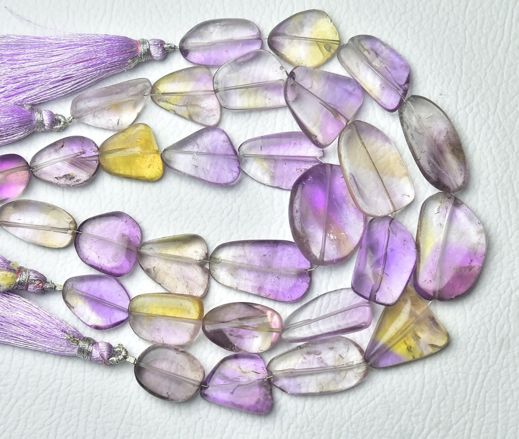 Natural Ametrine Nugget Beads 15x19mm To 15x25mm Smooth Gemstone Bead Ametrine Nuggets Bi Ametrine Tumble Beads Jewelry 8 Inch Strand No2809 Natural Ametrine Nugget Beads 15x19mm To 15x25mm Smooth Gemstone Bead Ametrine Nuggets Bi Ametrine Tumble Beads Jewelry 8 Inch Strand No2809
