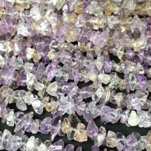 Natural Ametrine Smooth Uncut Chips Raw Gemstone Beads, 34"inches Strand Nugget Beads, AAA Quality Uncut Chips In wholesale Price For SALE