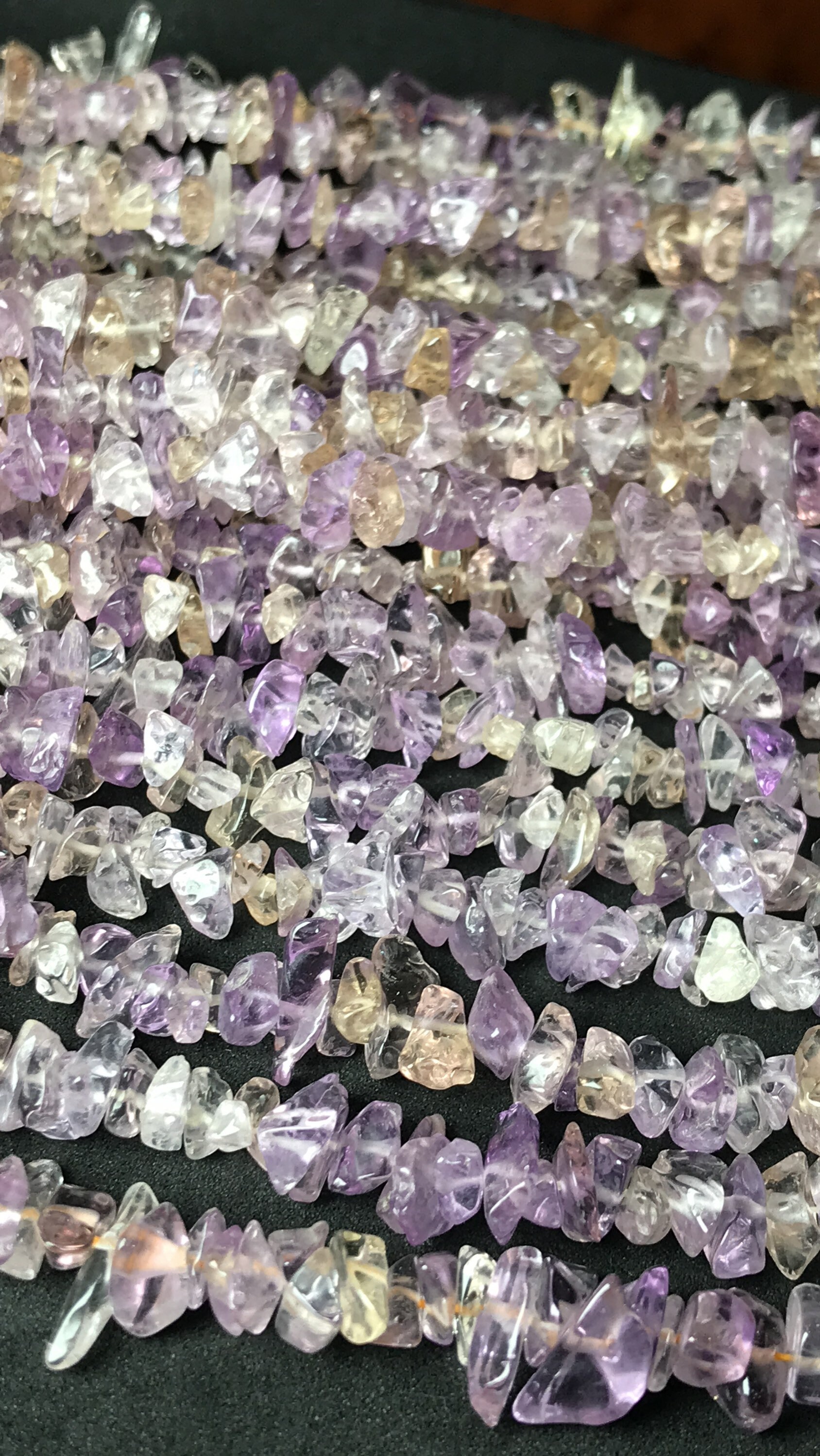 Natural Ametrine Smooth Uncut Chips Raw Gemstone Beads, 34"inches Strand Nugget Beads, Aaa Quality Uncut Chips In Wholesale Price For Sale Natural Ametrine Smooth Uncut Chips Raw Gemstone Beads, 34"inches Strand Nugget Beads, Aaa Quality Uncut Chips In Wholesale Price For Sale