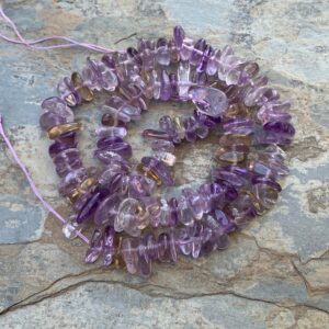 Ametrine Nugget Beads, 12mm Approx, 15.5 Inch Strand