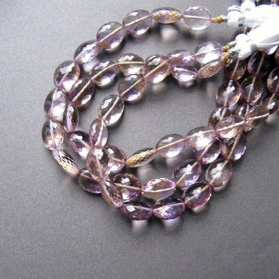 Ametrine Oval Beads • 8-11mm • Aaa Micro Faceted Drilled Nuggets • Natural Genuine Gemstone • Lavender Champagne Amethyst Citrine Ametrine Oval Beads • 8-11mm • Aaa Micro Faceted Drilled Nuggets • Natural Genuine Gemstone • Lavender Champagne Amethyst Citrine