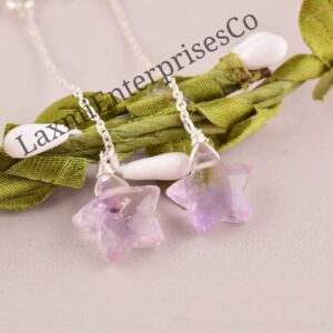 Natural Ametrine Earring In 925 Sterling Silver, Star Shape Earring, Women Earring Jewelry, Handmade Earring, Hook, Dangle Earrings, Gift