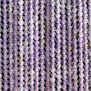 Genuine Natural Ametrine Gemstone Beads 2MM Purple Yellow Faceted Round AAA Quality Loose Beads (107690)