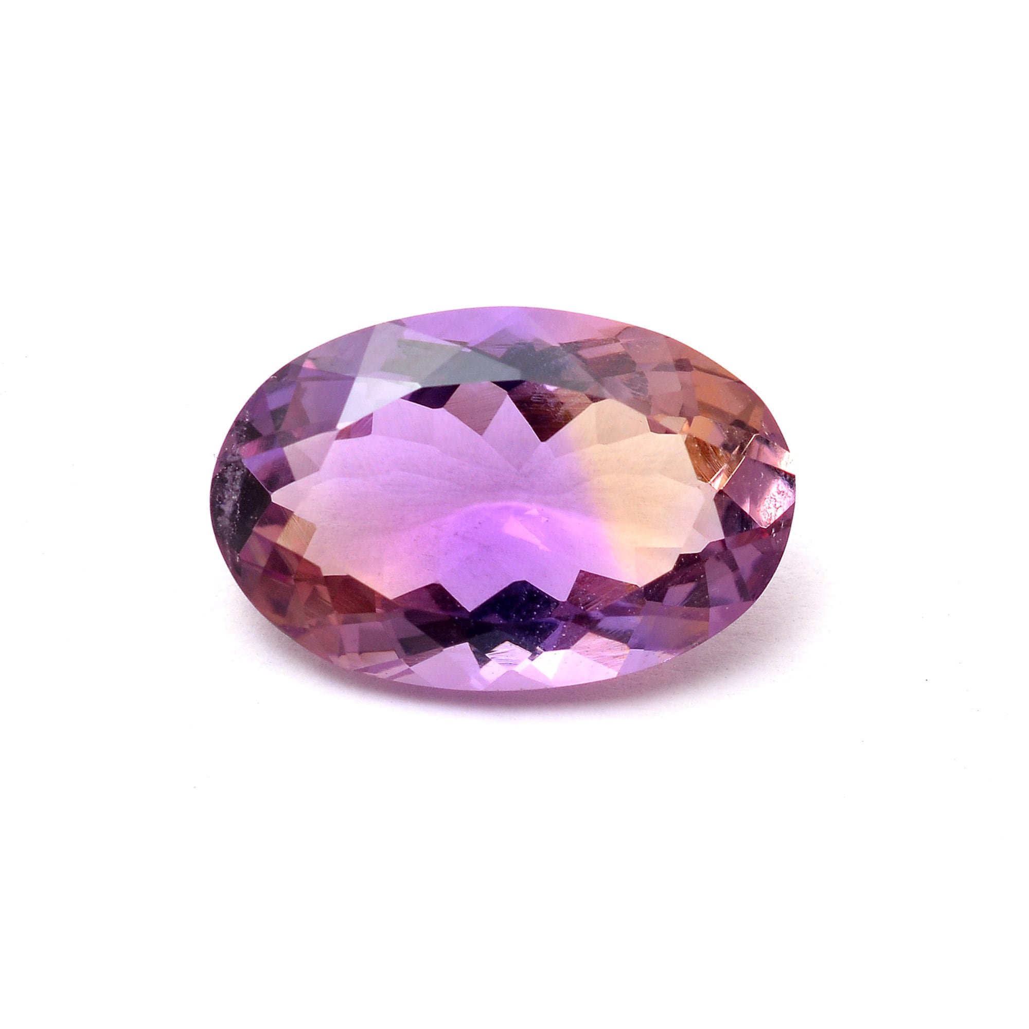 Natural Aaa+ Ametrine Gemstone Oval Cut Stone | Rare Bi-color Ametrine Semi Precious Gemstone Faceted Loose Oval Cut Stone - 9.75 Carats Natural Aaa+ Ametrine Gemstone Oval Cut Stone | Rare Bi-color Ametrine Semi Precious Gemstone Faceted Loose Oval Cut Stone - 9.75 Carats