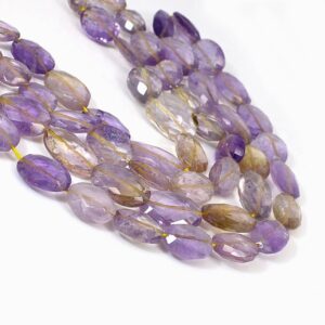 Ametrine Faceted Oval Shape Beads, Ametrine Faceted Gemstone Beads, Ametrine Oval Shape Beads, Ametrine Faceted Beads, Ametrine Oval