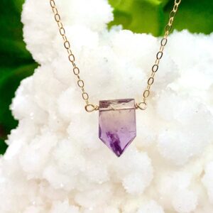 Faceted Ametrine Necklace - February Birthstone Necklace - Aquarius Zodiac Necklace - Birthstone Jewelry - Crown Chakra - Solar Plexus