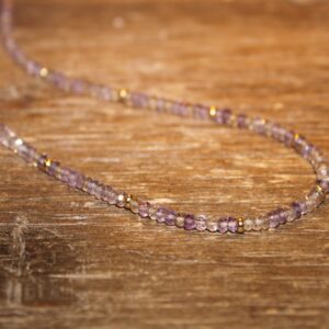 Ametrine Necklace, Ametrine Jewelry, Multi Color, , Minimalist, Layering, Ombre, Gemstone Jewelry
