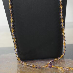 Natural Ametrine Mala Necklace • 6mm • 8mm • 10mm • Mindfulness Necklace • Intuition • Prosperity • Mindful Living • 108+1 AG5047