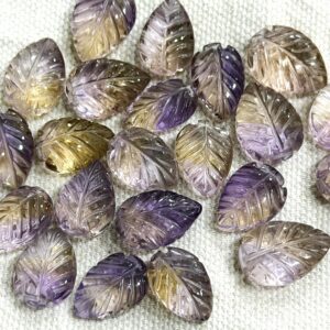 10 Pcs, Natural Ametrine Amethyst Smooth Carving Pear Shape Briolettes,Size 11-12mm 10 Pcs, Natural Ametrine Amethyst Smooth Carving Pear Shape Briolettes,Size 11-12mm