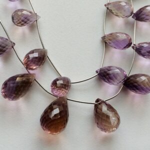 11.5x20mm - 12x21mm Ametrine Micro Faceted Tear Drops, Ametrine Drop Beads, 4 Pcs Ametrine For Jewelry 11.5x20mm - 12x21mm Ametrine Micro Faceted Tear Drops, Ametrine Drop Beads, 4 Pcs Ametrine For Jewelry