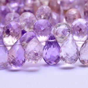Aaa Ametrine Gemstone 6x9mm Faceted Teardrop Briolette Beads | 8inch Strand | Natural Ametrine Semiprecious Gemstone Drops Beads For Jewelry Aaa Ametrine Gemstone 6x9mm Faceted Teardrop Briolette Beads | 8inch Strand | Natural Ametrine Semiprecious Gemstone Drops Beads For Jewelry