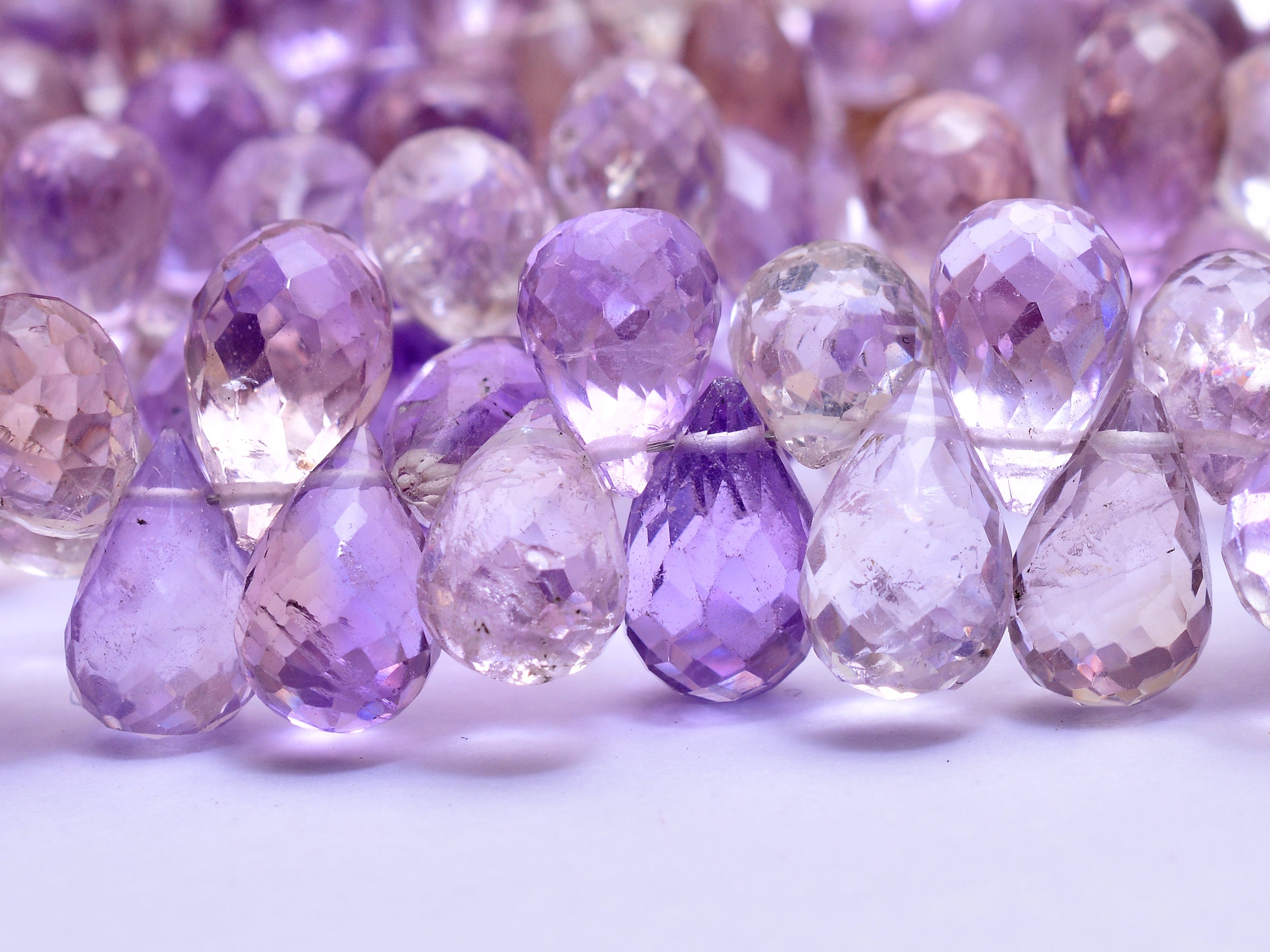 Aaa Ametrine Gemstone 6x9mm Faceted Teardrop Briolette Beads | 8inch Strand | Natural Ametrine Semiprecious Gemstone Drops Beads For Jewelry Aaa Ametrine Gemstone 6x9mm Faceted Teardrop Briolette Beads | 8inch Strand | Natural Ametrine Semiprecious Gemstone Drops Beads For Jewelry