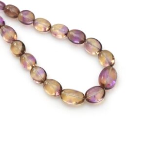 Aaaa+ Natural Ametrine Smooth Oval Beads, 6x7.5 Mm To 12.5x17.5 Mm, Purple Yellow Ametrine Gemstone Jewelry Making, 22 Inches Full Strand Aaaa+ Natural Ametrine Smooth Oval Beads, 6x7.5 Mm To 12.5x17.5 Mm, Purple Yellow Ametrine Gemstone Jewelry Making, 22 Inches Full Strand