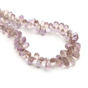 Ametrine Faceted Drop Beads, 2.5x5 Mm To 5x10 Mm, Ametrine Jewelry Making Beads, Faceted Ametrine, 8 Inches Full Strand, Price Per Strand Ametrine Faceted Drop Beads, 2.5x5 Mm To 5x10 Mm, Ametrine Jewelry Making Beads, Faceted Ametrine, 8 Inches Full Strand, Price Per Strand