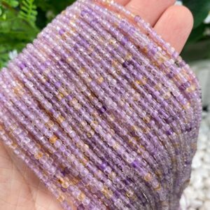 Natural 2mm Ametrine Faceted Square Beads,crystals Loose Gemstone Semi Precious Stone For Jewelry/neckalce/bracelets Gift Making Beads. Natural 2mm Ametrine Faceted Square Beads,crystals Loose Gemstone Semi Precious Stone For Jewelry/neckalce/bracelets Gift Making Beads.