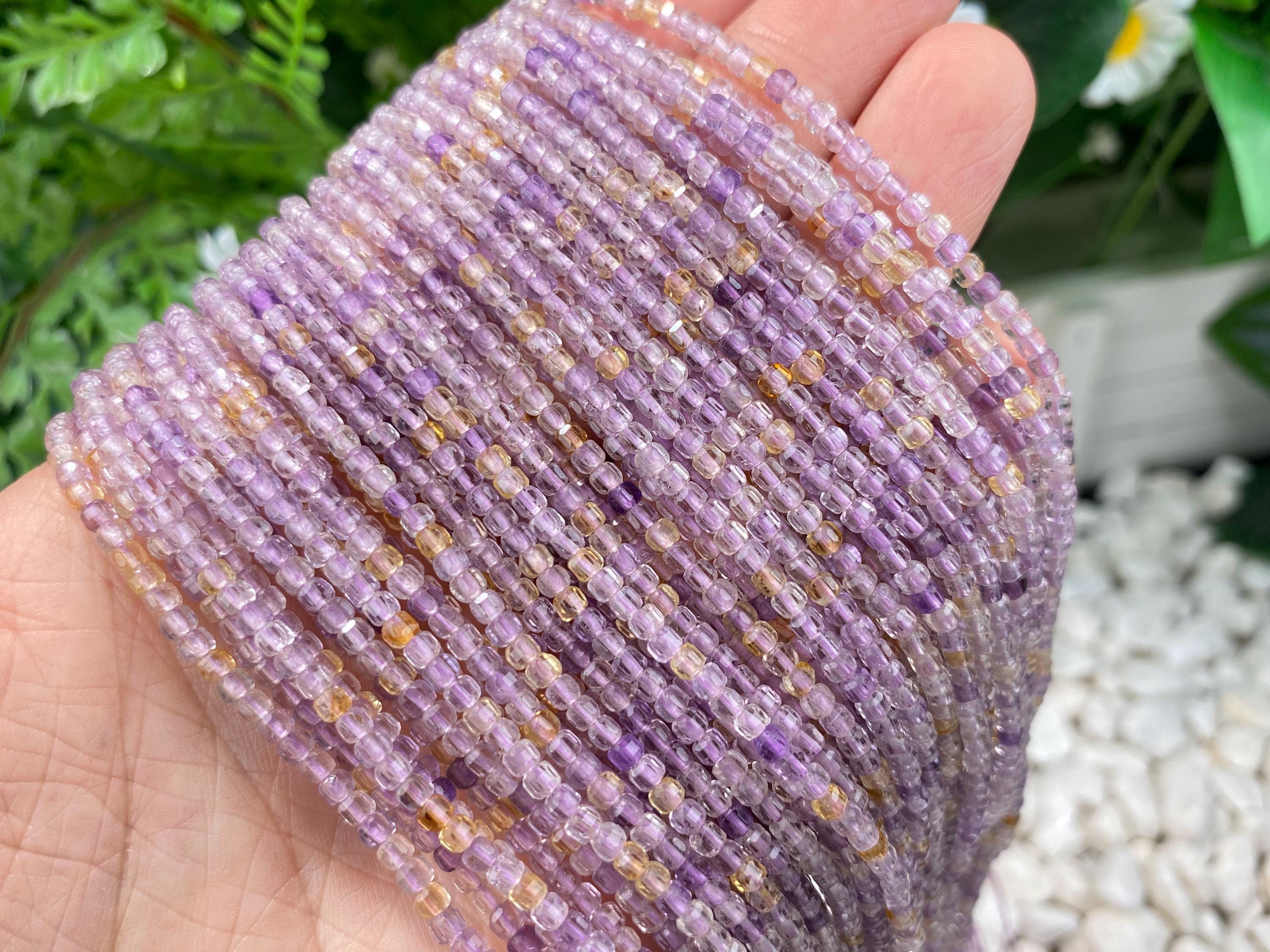 Natural 2mm Ametrine Faceted Square Beads,crystals Loose Gemstone Semi Precious Stone For Jewelry/neckalce/bracelets Gift Making Beads. Natural 2mm Ametrine Faceted Square Beads,crystals Loose Gemstone Semi Precious Stone For Jewelry/neckalce/bracelets Gift Making Beads.