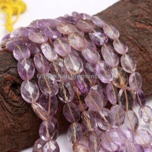 Natural Ametrine Faceted Oval Shape Beads, Citrine+amethyst Oval Beads, Natural Ametrine Puffy Oval Beads, Faceted Ametrine Gemstone Beads Natural Ametrine Faceted Oval Shape Beads, Citrine+amethyst Oval Beads, Natural Ametrine Puffy Oval Beads, Faceted Ametrine Gemstone Beads